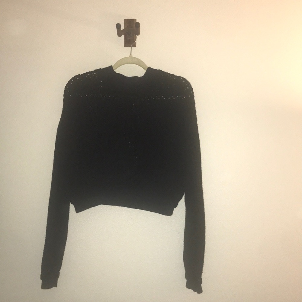 High-Neck Crop Sweater - Urban Outfitters